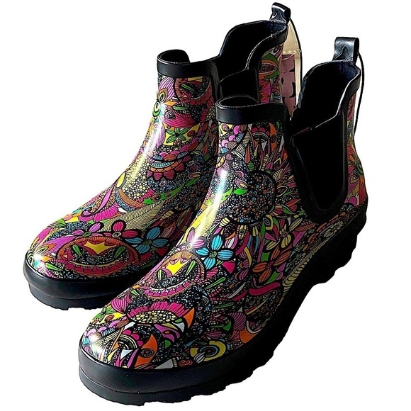 Floral Garden Ankle Bootie Rainbow Spirit Desert 11M NWT cottagecore Chic - Picture 2 of 14